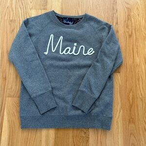Authentic Maine Women’s Sweatshirt with Rope Detail, Medium